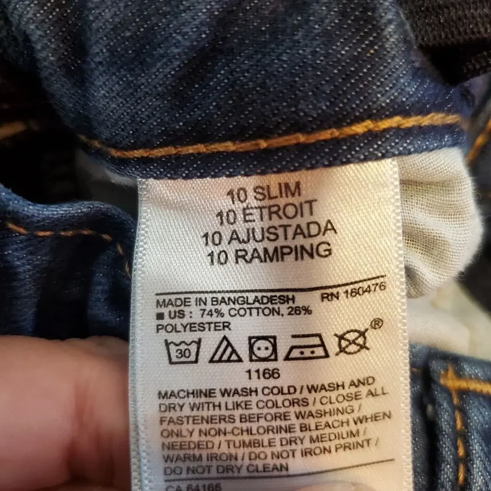 Old navy size 10 boys straight leg jeans